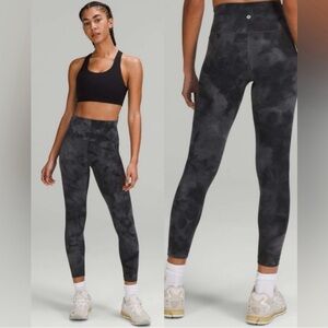 Lululemon Wunder Train 28” Graphite Diamond Dye Legging Size 4